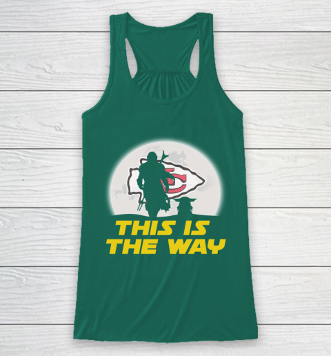 Kansas City Chiefs NFL Football Star Wars Yoda And Mandalorian This Is The Way Racerback Tank 5
