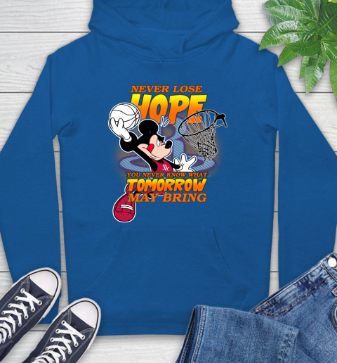 Houston Rockets NBA Basketball Mickey Disney Never Lose Hope Hoodie 9