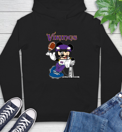NFL Minnesota Vikings Mickey Mouse Disney Super Bowl Football T Shirt Hoodie 2