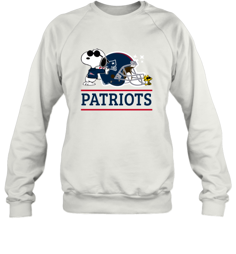 The New England Patriots Joe Cool And Woodstock Snoopy Mashup Sweatshirt