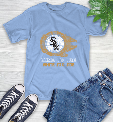 MLB Come To The Chicago White Sox Side Star Wars Baseball Sports T-Shirt 12