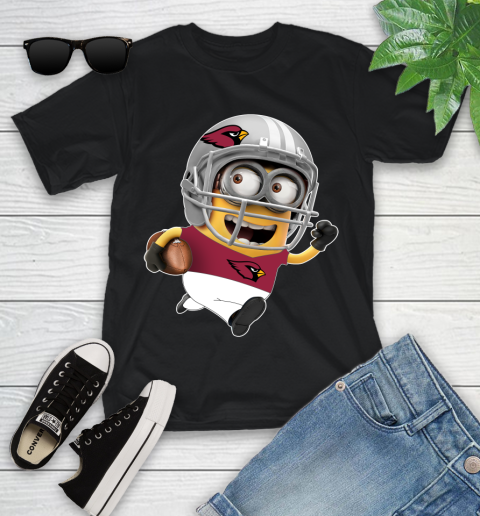 NFL Arizona Cardinals Minions Disney Football Sports Youth T-Shirt 2
