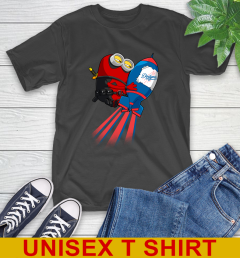 MLB Baseball Los Angeles Dodgers Deadpool Minion Marvel Shirt T-Shirt
