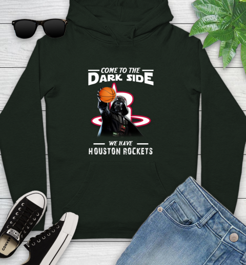NBA Come To The Dark Side We Have Houston Rockets Star Wars Darth Vader Basketball Youth Hoodie 14