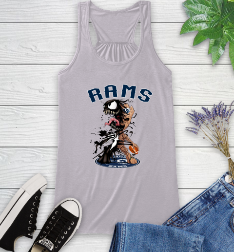 NFL Los Angeles Rams Football Venom Groot Guardians Of The Galaxy Racerback Tank 5