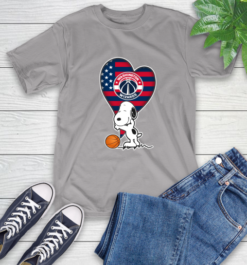Washington Wizards NBA Basketball The Peanuts Movie Adorable Snoopy T-Shirt 6