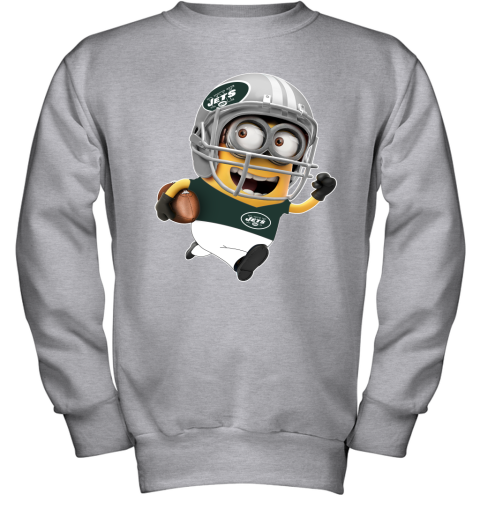 '47 Men's New York Jets Cover 2 Grey Long Sleeve T-Shirt