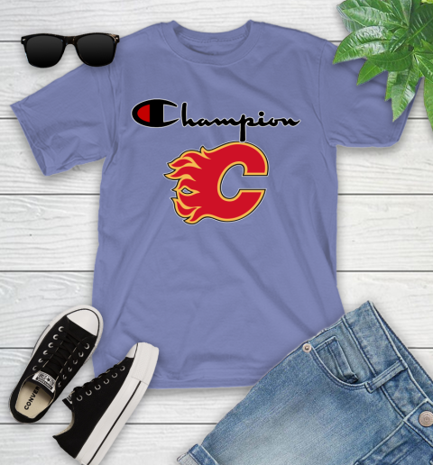 NHL Hockey Calgary Flames Champion Shirt Youth T-Shirt 12