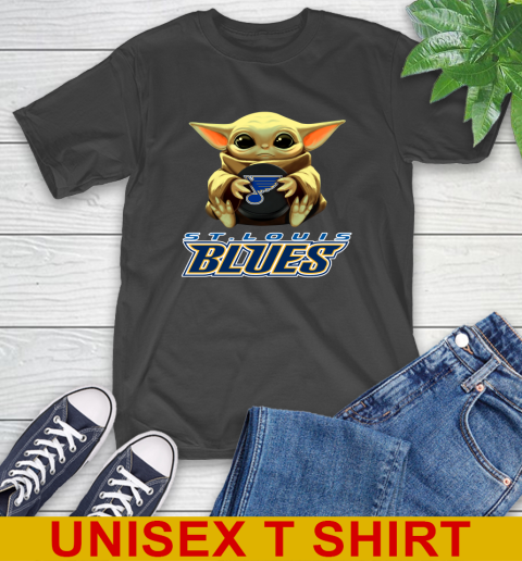 NHL Hockey St.Louis Blues Star Wars Baby Yoda Shirt 2