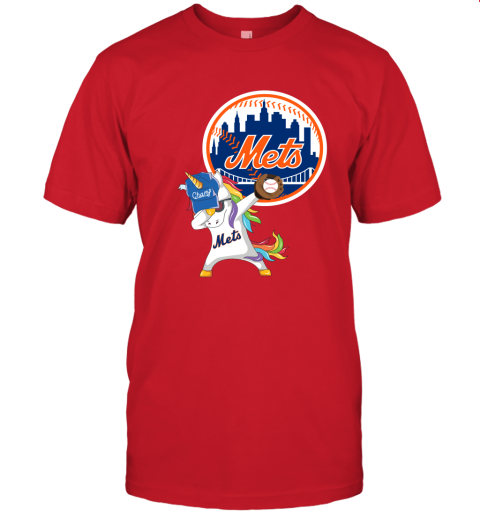 Hip Hop Dabbing Unicorn Flippin Love New York Mets Unisex Jersey Tee