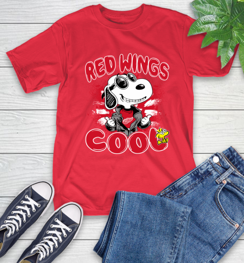 NHL Hockey Detroit Red Wings Cool Snoopy Shirt T-Shirt 12