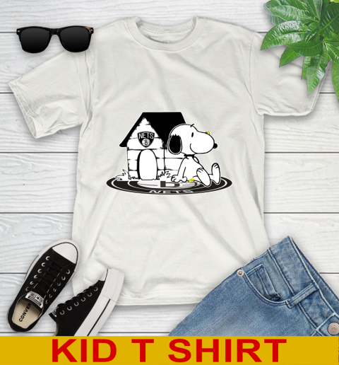 NBA Basketball Brooklyn Nets Snoopy The Peanuts Movie Shirt Youth T-Shirt