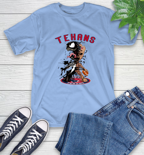 NFL Houston Texans Football Venom Groot Guardians Of The Galaxy T-Shirt 11