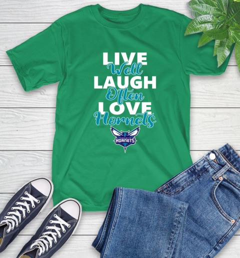 NBA Basketball Charlotte Hornets Live Well Laugh Often Love Shirt T-Shirt 8