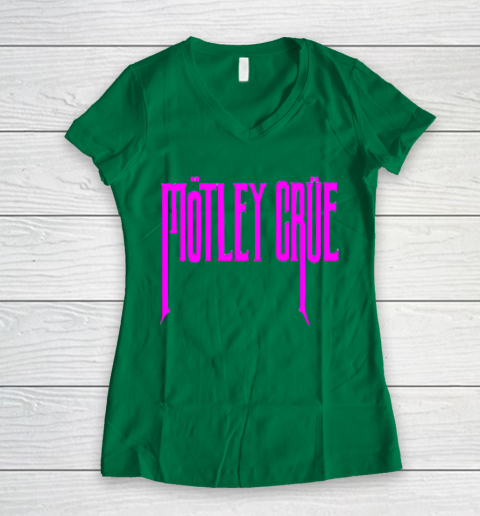 Motley Crue Women's V-Neck T-Shirt 3
