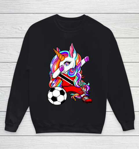 Dabbing Unicorn Trinidad and Tobago Soccer Fans Football Youth Sweatshirt