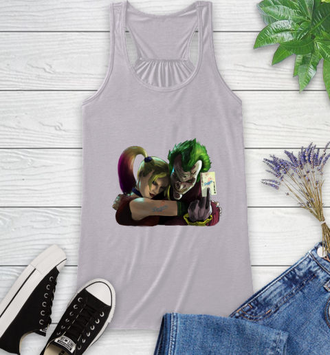 Los Angeles Dodgers MLB Baseball Joker Harley Quinn Suicide Squad Racerback Tank 5