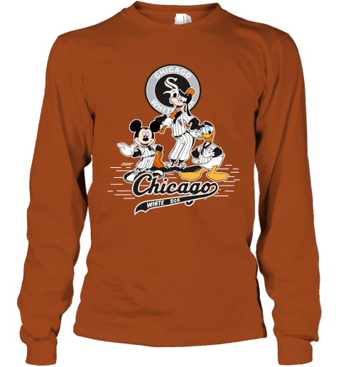 Chicago White Sox Mickey Donald And Goofy Baseball Unisex Jersey Tee 