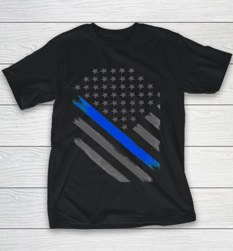 Thin Blue Line Flag Tactical Officer Youth T-Shirt
