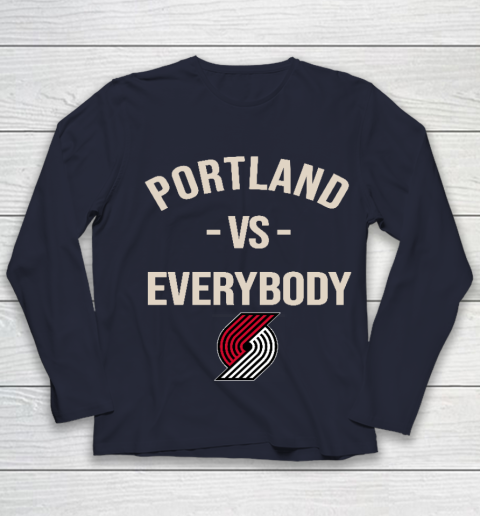 Portland Trail Blazers Vs Everybody Youth Long Sleeve 2