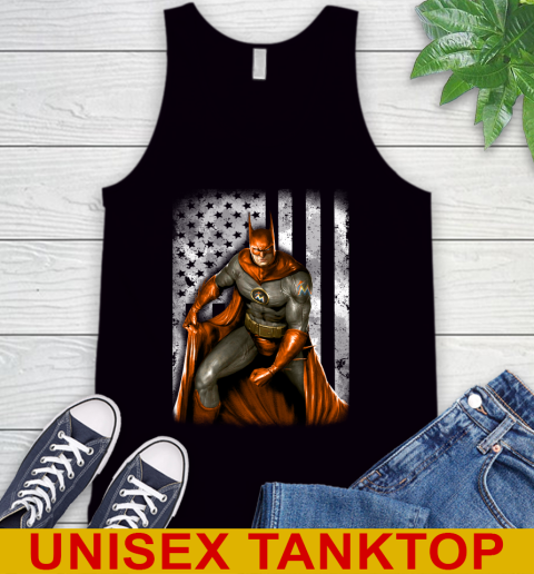Miami Marlins MLB Baseball Batman DC American Flag Shirt Tank Top