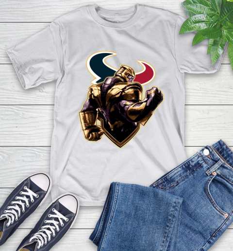 NFL Thanos Avengers Endgame Football Sports Houston Texans T-Shirt 12