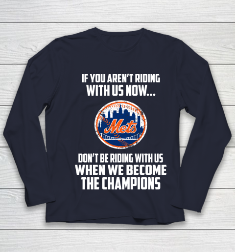MLB New York Mets Baseball We Become The Champions Youth Long Sleeve 2