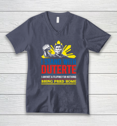Support Duterte – Stand with Duterte Against ICC Charges V-Neck T-Shirt 6