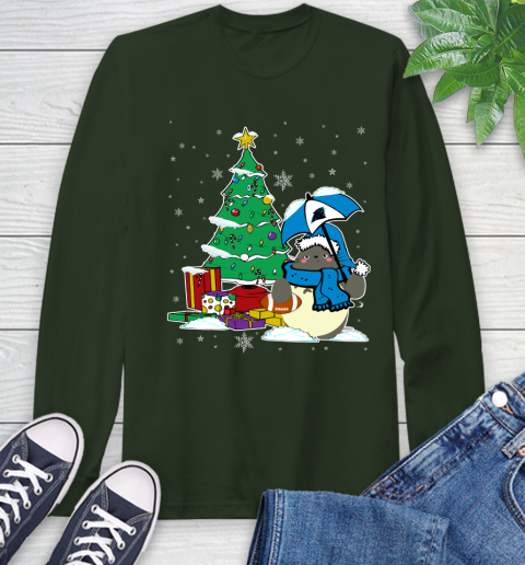 Carolina Panthers NFL Football Cute Tonari No Totoro Christmas Sports Long Sleeve T-Shirt 7
