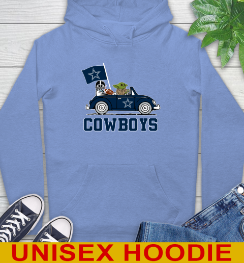 NFL Football Dallas Cowboys Darth Vader Baby Yoda Driving Star Wars Shirt Hoodie 11
