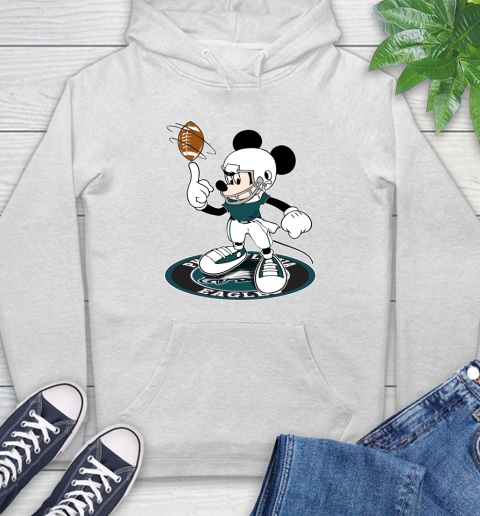 NFL Football Philadelphia Eagles Cheerful Mickey Disney Shirt Hoodie 2