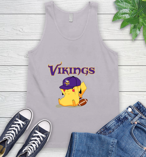 NFL Pikachu Football Sports Minnesota Vikings Tank Top 4