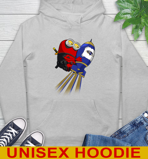 NFL Football Baltimore Ravens Deadpool Minion Marvel Shirt Hoodie 6