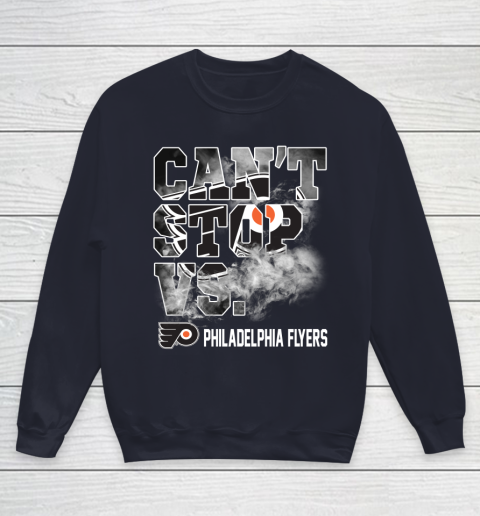 NHL Philadelphia Flyers Hockey Can't Stop Vs Youth Sweatshirt 3 NHL Philadelphia Flyers Hockey Can't Stop Vs Youth Sweatshirt - Image 3