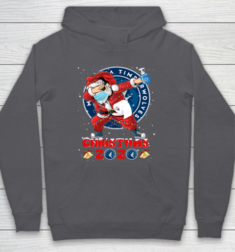 Minnesota Timberwolves Funny Santa Claus Dabbing Christmas 2020 NBA Hoodie 4