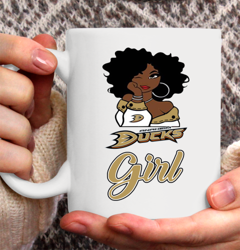 Anaheim Ducks Girl NHL Ceramic Mug 11oz 2