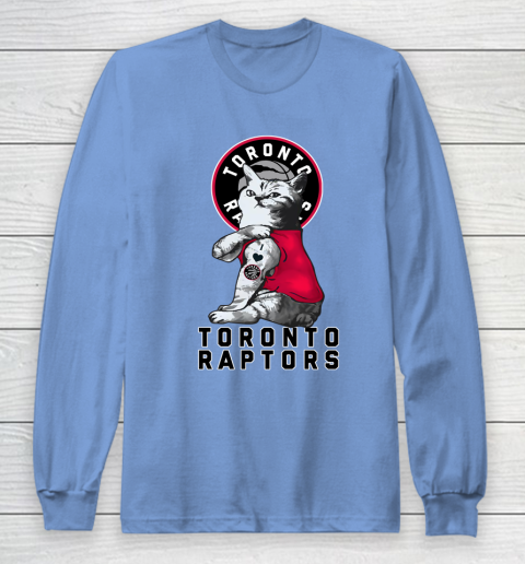 NBA Basketball My Cat Loves Toronto Raptors Long Sleeve T-Shirt 8