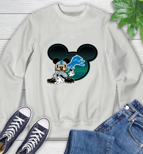 NFL Detroit Lions Mickey Mouse Disney Football T Shirt Sweatshirt 5