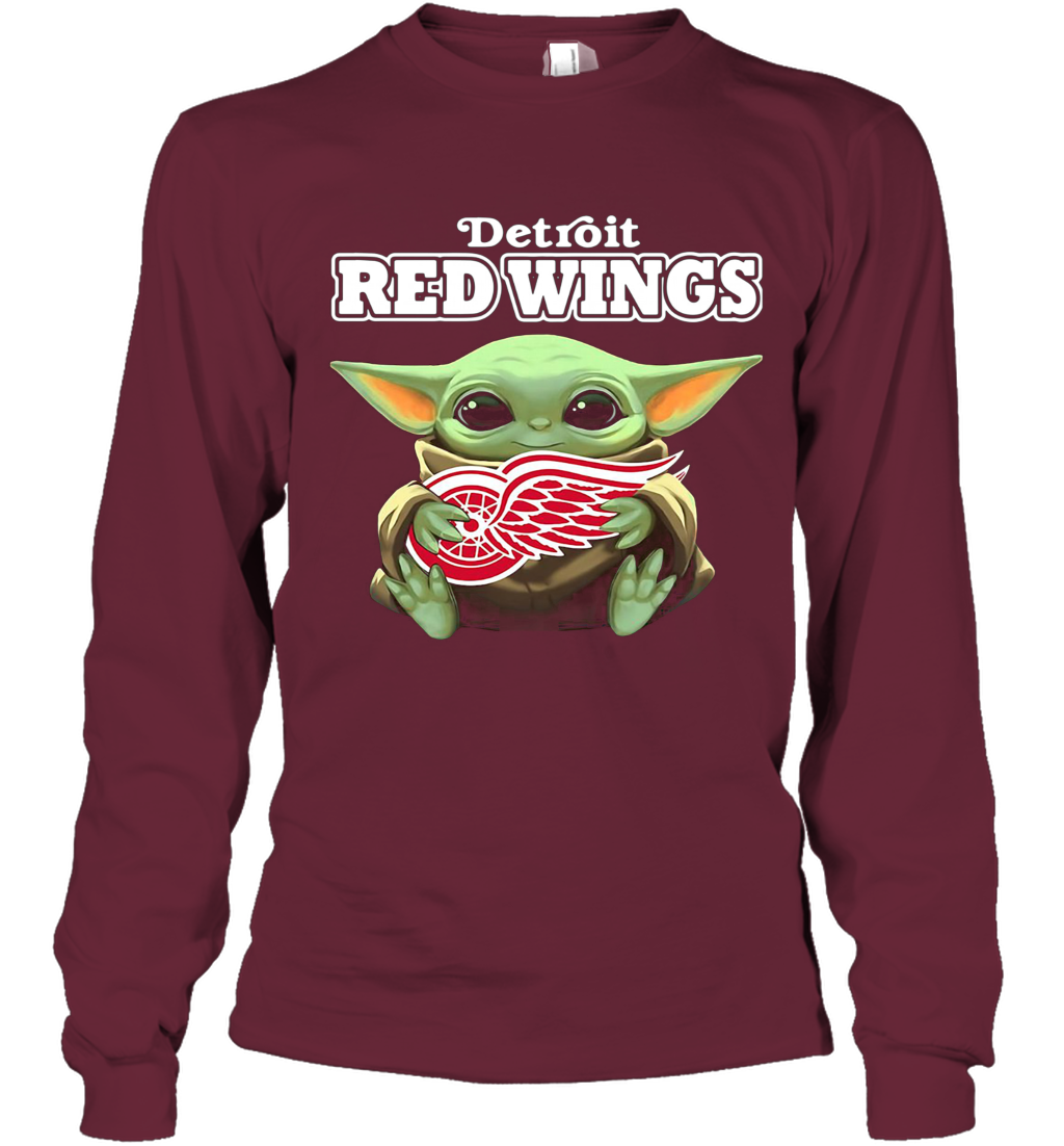 detroit red wings long sleeve shirt
