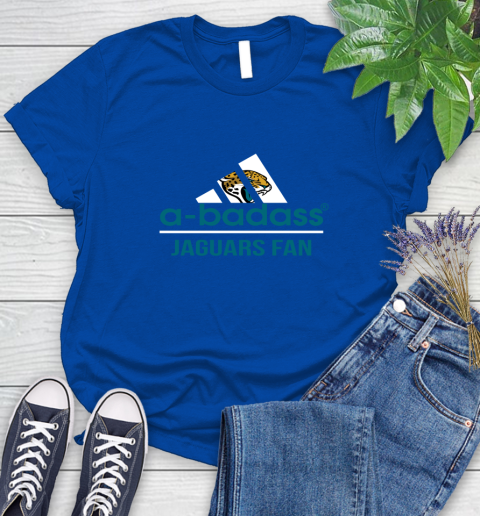 Jacksonville Jaguars NFL Football A Badass Adidas Adoring Fan Sports Women's T-Shirt 12