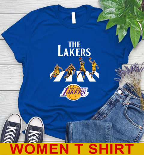 NBA Basketball Los Angeles Lakers The Beatles Rock Band Shirt Women's T-Shirt 10