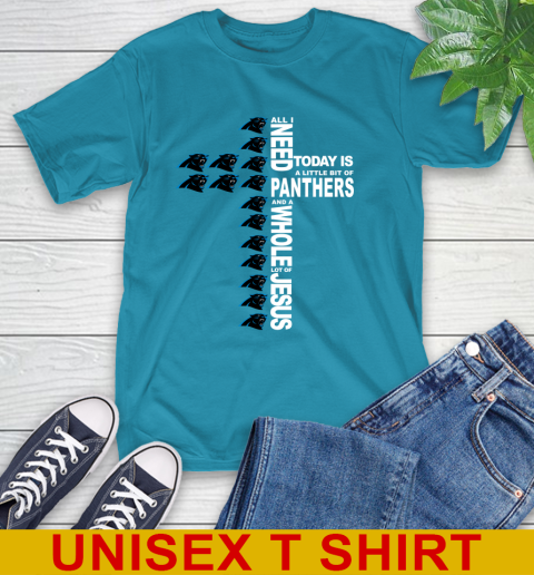 NFL All I Need Today Is A Little Bit Of Carolina Panthers Shirt T-Shirt 9