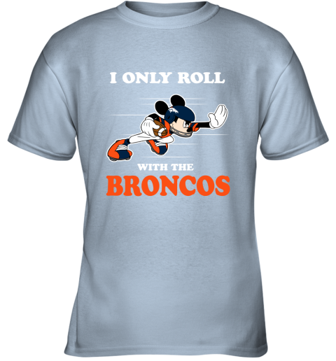 Youth Heathered Orange Denver Broncos Logo T-Shirt 