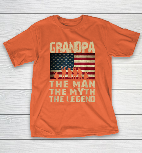 Grandpa Funny Gift Apparel  Father's Day Grandpa The Man Myth Legend T-Shirt 4