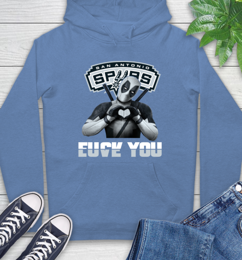 NBA San Antonio Spurs Deadpool Love You Fuck You Basketball Sports Hoodie 11