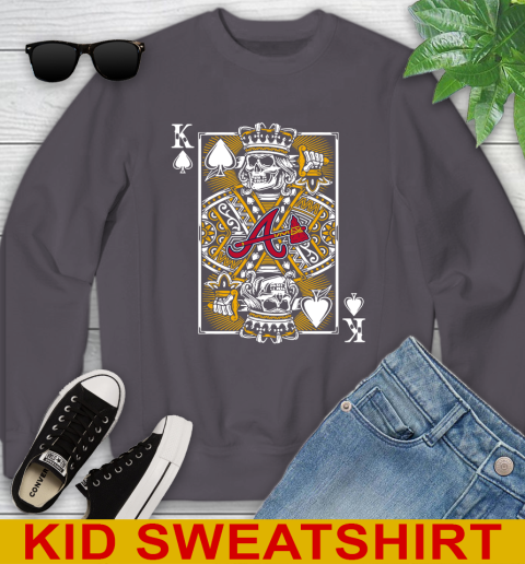 Atlanta Braves MLB Baseball The King Of Spades Death Cards Shirt Youth Sweatshirt 5