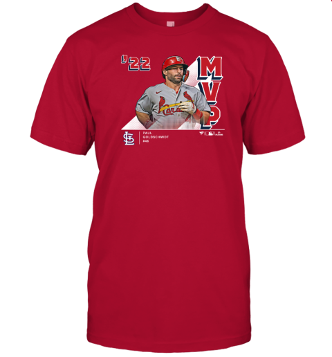 St Louis Cardinals Paul Goldschmidt Red 2022 NL MVP T-Shirt