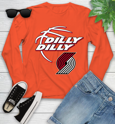 NBA Portland Trail Blazers Dilly Dilly Basketball Sports Youth Long Sleeve 4