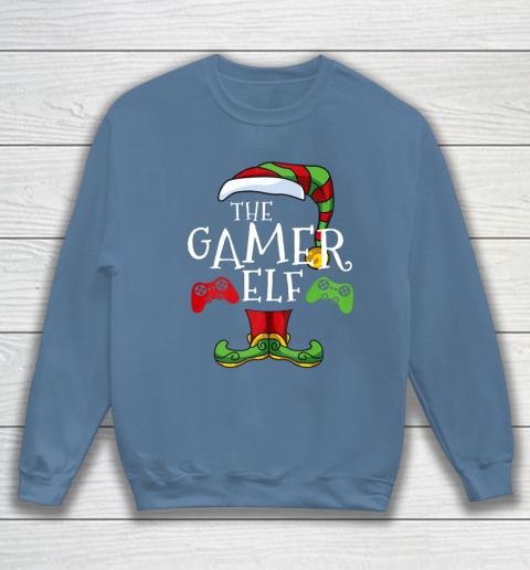 Gamer Elf Family Matching Christmas Funny Gaming Pajama Sweatshirt 6