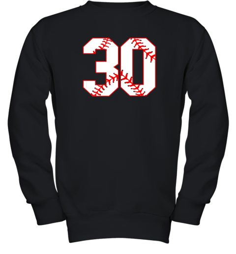 Thirtieth Birthday Party 30th Baseball Shirt Born 1989 Youth Sweatshirt